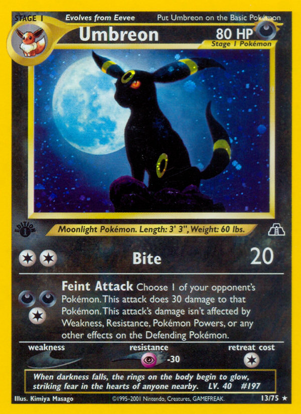 Umbreon (13/75) [Neo Discovery 1st Edition] | Exor Games Bridgewater