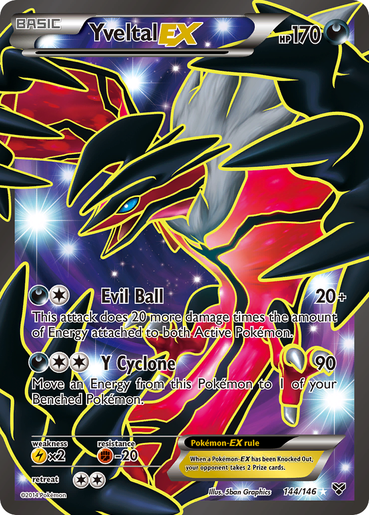 Yveltal EX (144/146) [XY: Base Set] | Exor Games Bridgewater