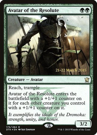 Avatar of the Resolute [Dragons of Tarkir Promos] | Exor Games Bridgewater