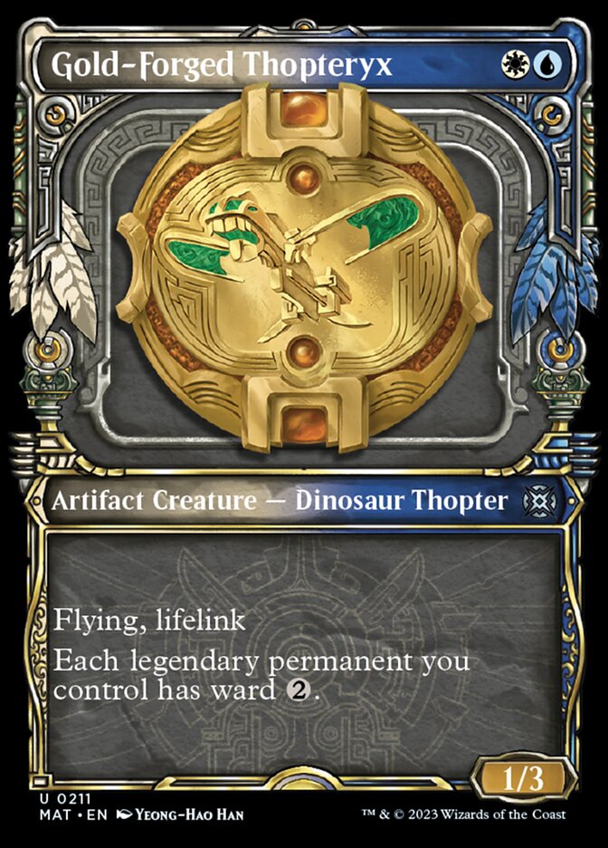 Gold-Forged Thopteryx (Showcase Halo Foil) [March of the Machine: The Aftermath] | Exor Games Bridgewater