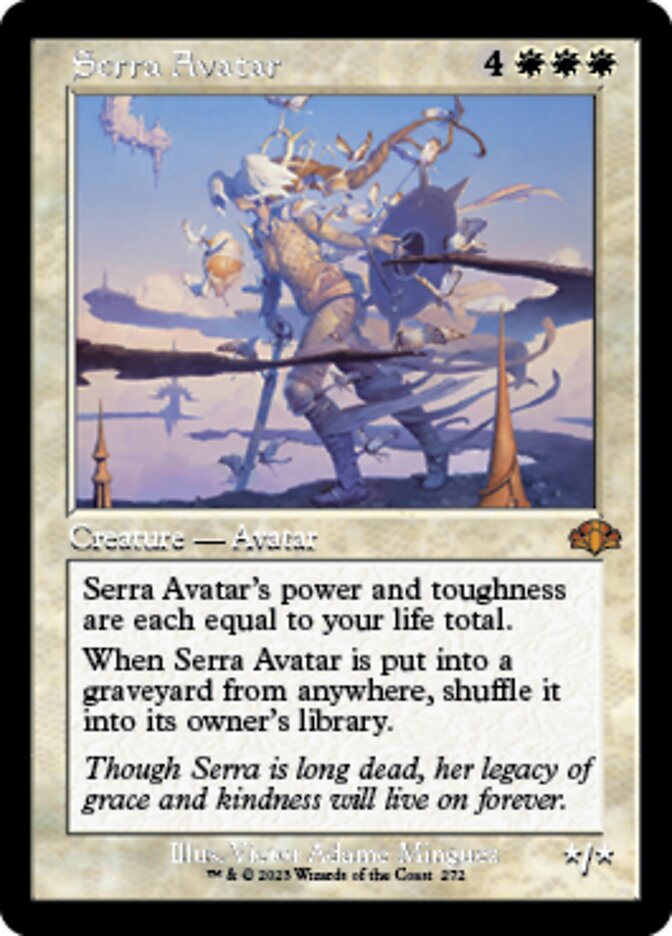 Serra Avatar (Retro) [Dominaria Remastered] | Exor Games Bridgewater