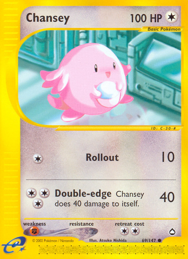 Chansey (69/147) [Aquapolis] | Exor Games Bridgewater