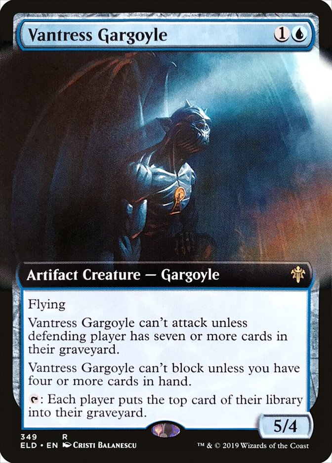 Vantress Gargoyle (Extended Art) [Throne of Eldraine] | Exor Games Bridgewater