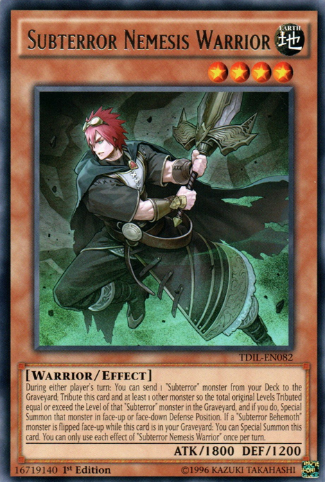 Subterror Nemesis Warrior [TDIL-EN082] Rare | Exor Games Bridgewater