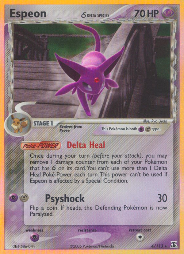 Espeon (4/113)(Delta Species) [EX: Delta Species] | Exor Games Bridgewater