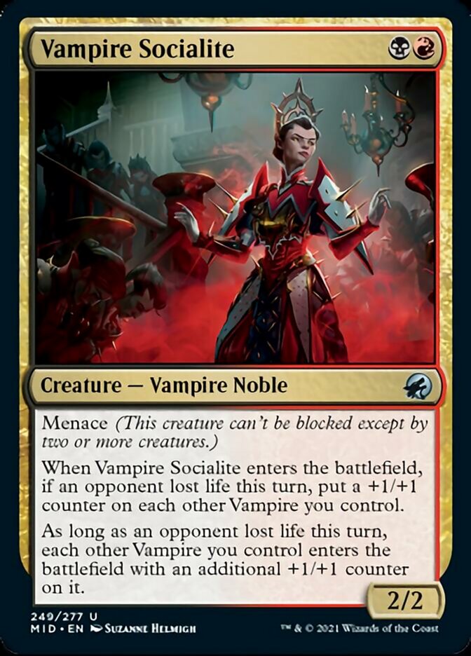 Vampire Socialite [Innistrad: Midnight Hunt] | Exor Games Bridgewater