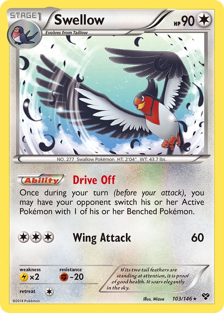 Swellow (103/146) [XY: Base Set] | Exor Games Bridgewater