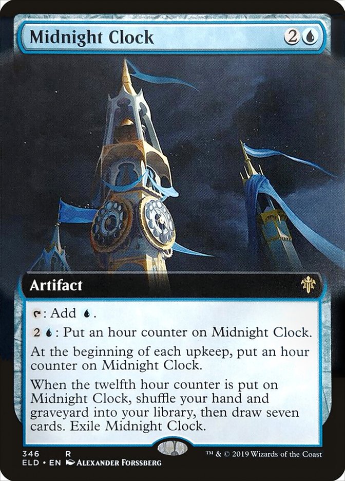 Midnight Clock (Extended Art) [Throne of Eldraine] | Exor Games Bridgewater