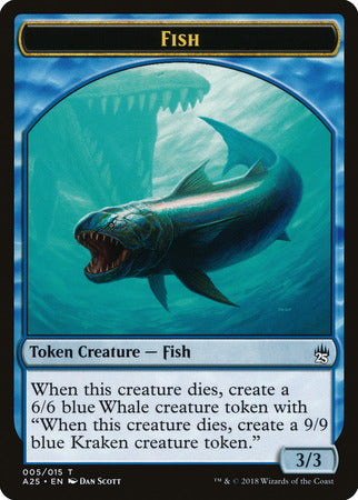 Fish // Kraken Double-sided Token [Masters 25 Tokens] | Exor Games Bridgewater