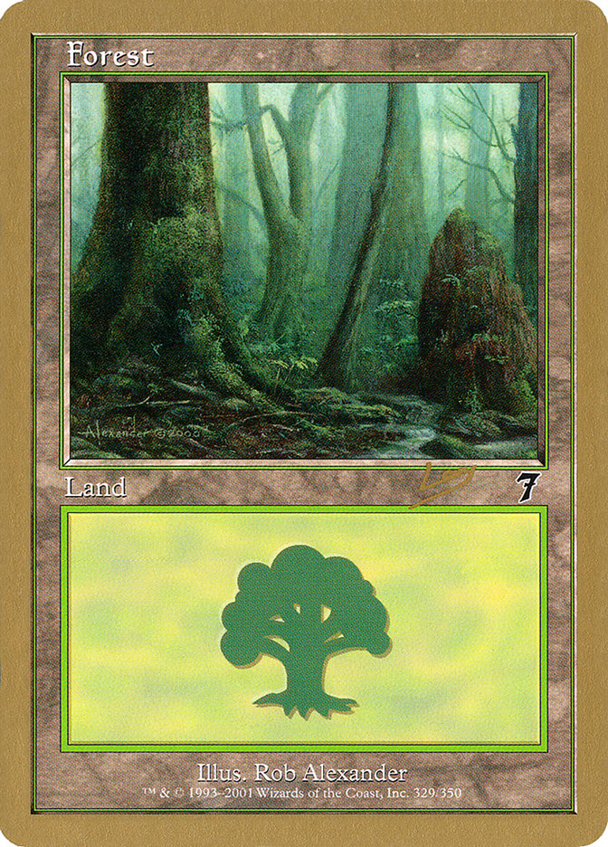 Forest (rl329) (Raphael Levy) [World Championship Decks 2002] | Exor Games Bridgewater