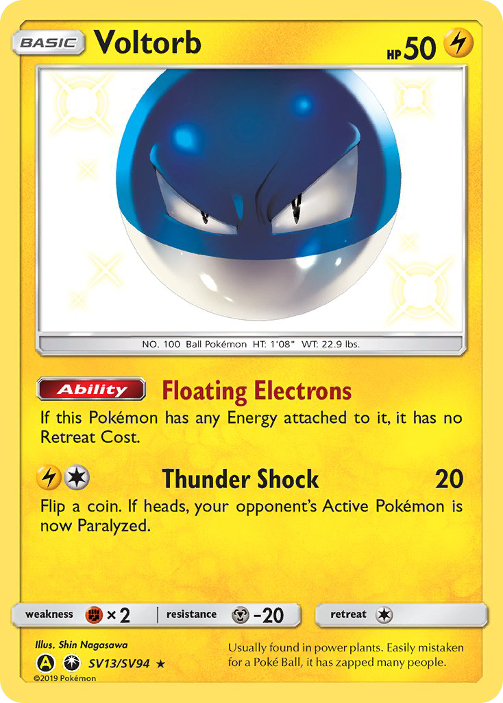 Voltorb (SV13/SV94) [Sun & Moon: Hidden Fates - Shiny Vault] | Exor Games Bridgewater