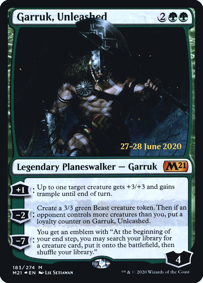 Garruk, Unleashed  [Core Set 2021 Prerelease Promos] | Exor Games Bridgewater