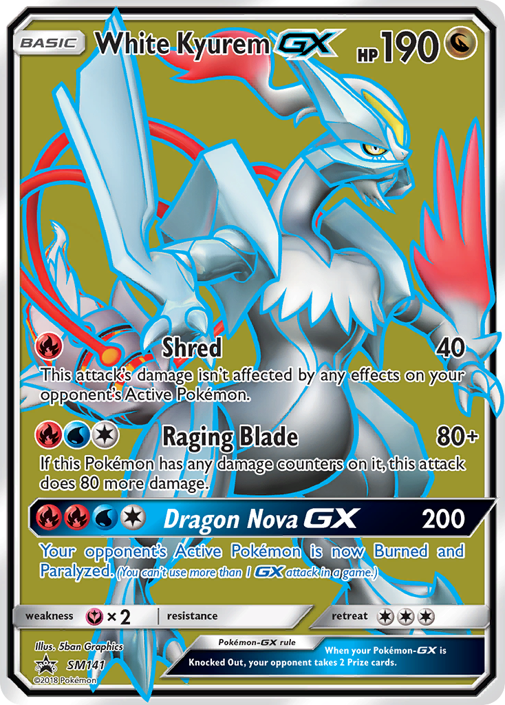 White Kyurem GX (SM141) [Sun & Moon: Black Star Promos] | Exor Games Bridgewater