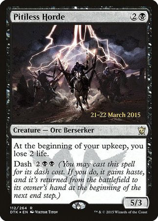 Pitiless Horde [Dragons of Tarkir Promos] | Exor Games Bridgewater