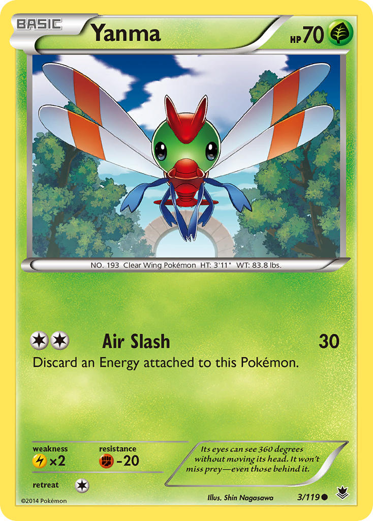 Yanma (3/119) [XY: Phantom Forces] | Exor Games Bridgewater