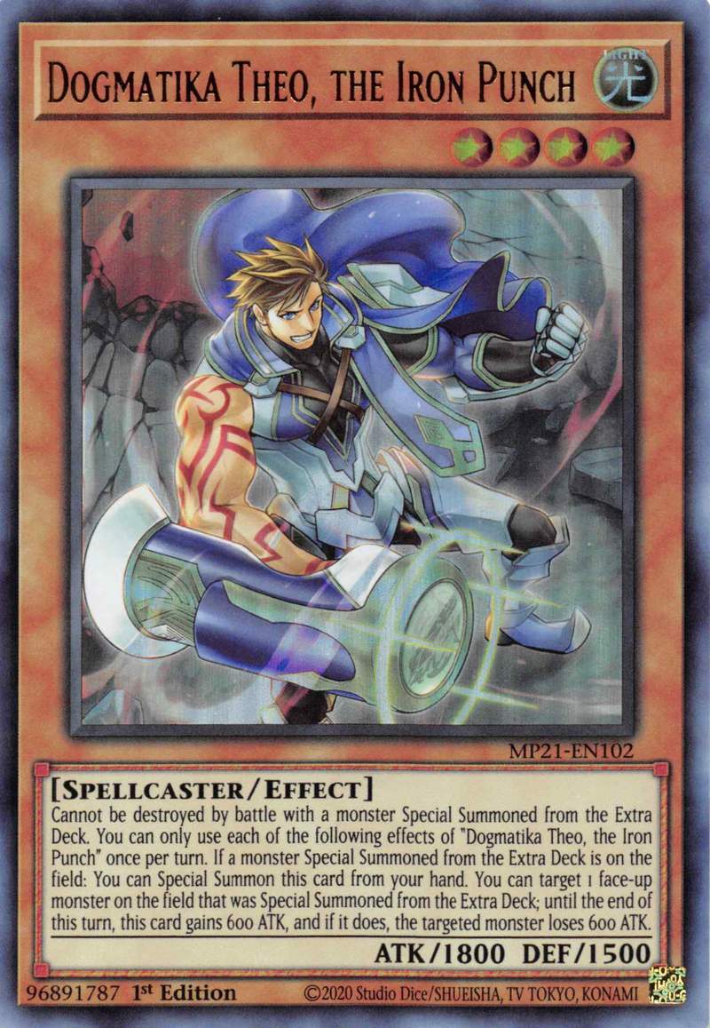 Dogmatika Theo, the Iron Punch [MP21-EN102] Ultra Rare | Exor Games Bridgewater