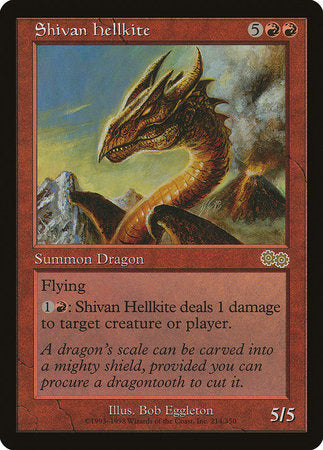 Shivan Hellkite [Urza's Saga] | Exor Games Bridgewater