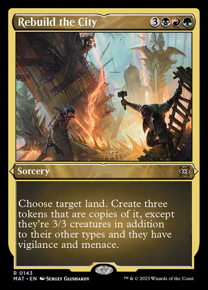 Rebuild the City (Foil Etched) [March of the Machine: The Aftermath] | Exor Games Bridgewater