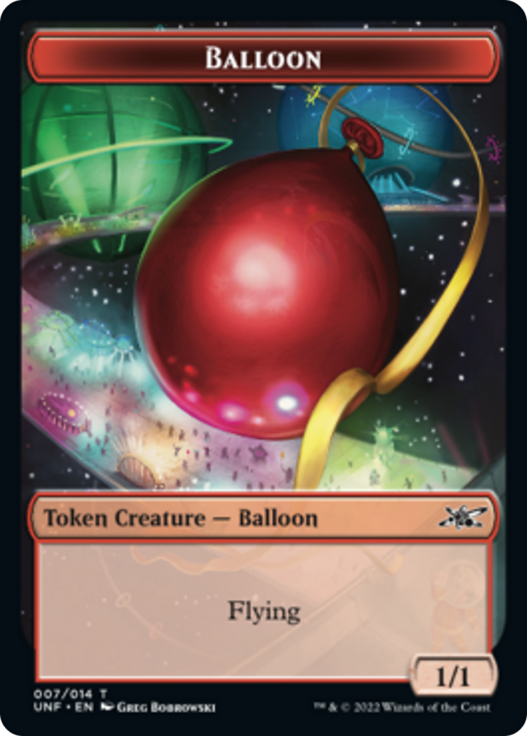 Cat // Balloon Double-sided Token [Unfinity Tokens] | Exor Games Bridgewater