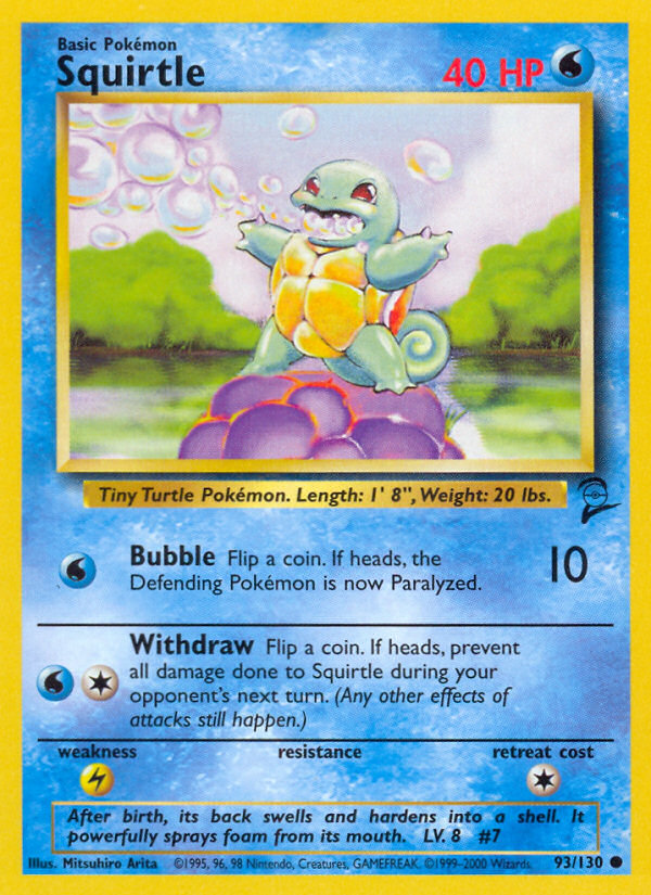 Squirtle (93/130) [Base Set 2] | Exor Games Bridgewater