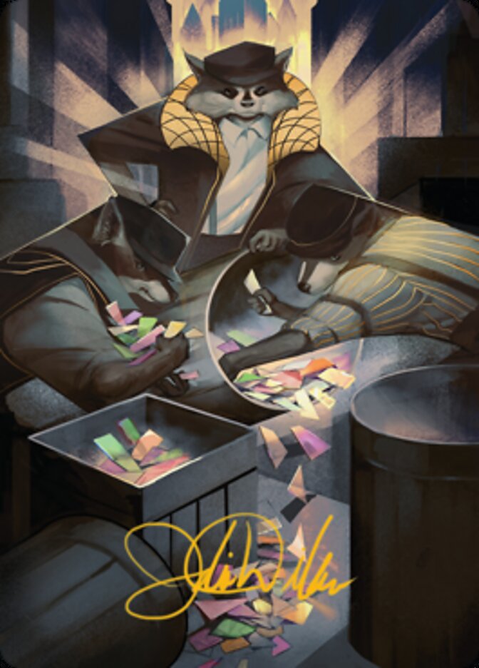 Masked Bandits Art Card (Gold-Stamped Signature) [Streets of New Capenna Art Series] | Exor Games Bridgewater