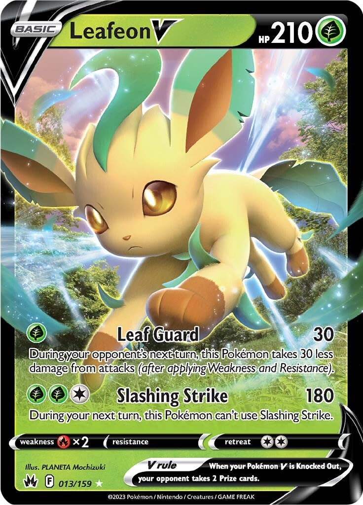 Leafeon V (013/159) [Sword & Shield: Crown Zenith] | Exor Games Bridgewater