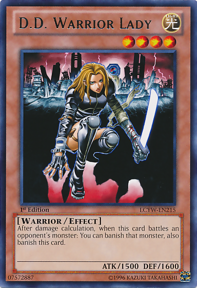 D.D. Warrior Lady [LCYW-EN215] Rare | Exor Games Bridgewater