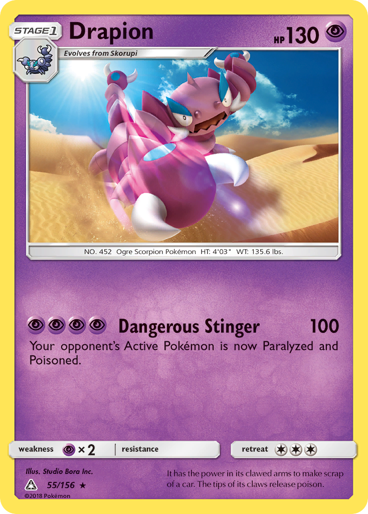 Drapion (55/156) [Sun & Moon: Ultra Prism] | Exor Games Bridgewater