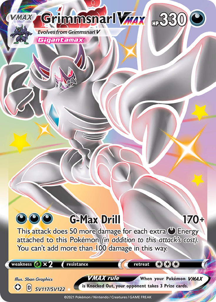 Grimmsnarl VMAX (SV117/SV122) [Sword & Shield: Shining Fates] | Exor Games Bridgewater