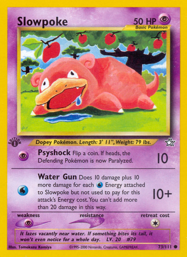 Slowpoke (73/111) [Neo Genesis 1st Edition] | Exor Games Bridgewater