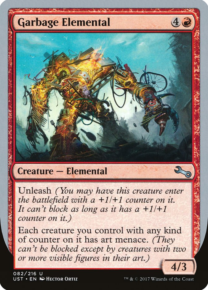 Garbage Elemental (4/3 Creature) [Unstable] | Exor Games Bridgewater