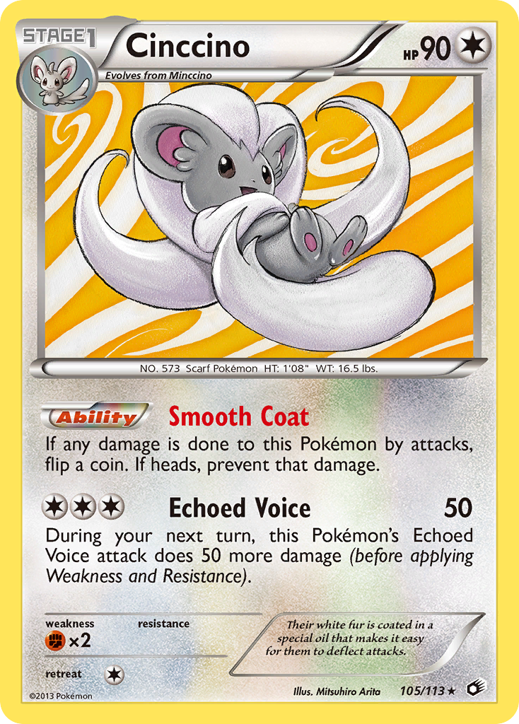 Cinccino (105/113) [Black & White: Legendary Treasures] | Exor Games Bridgewater