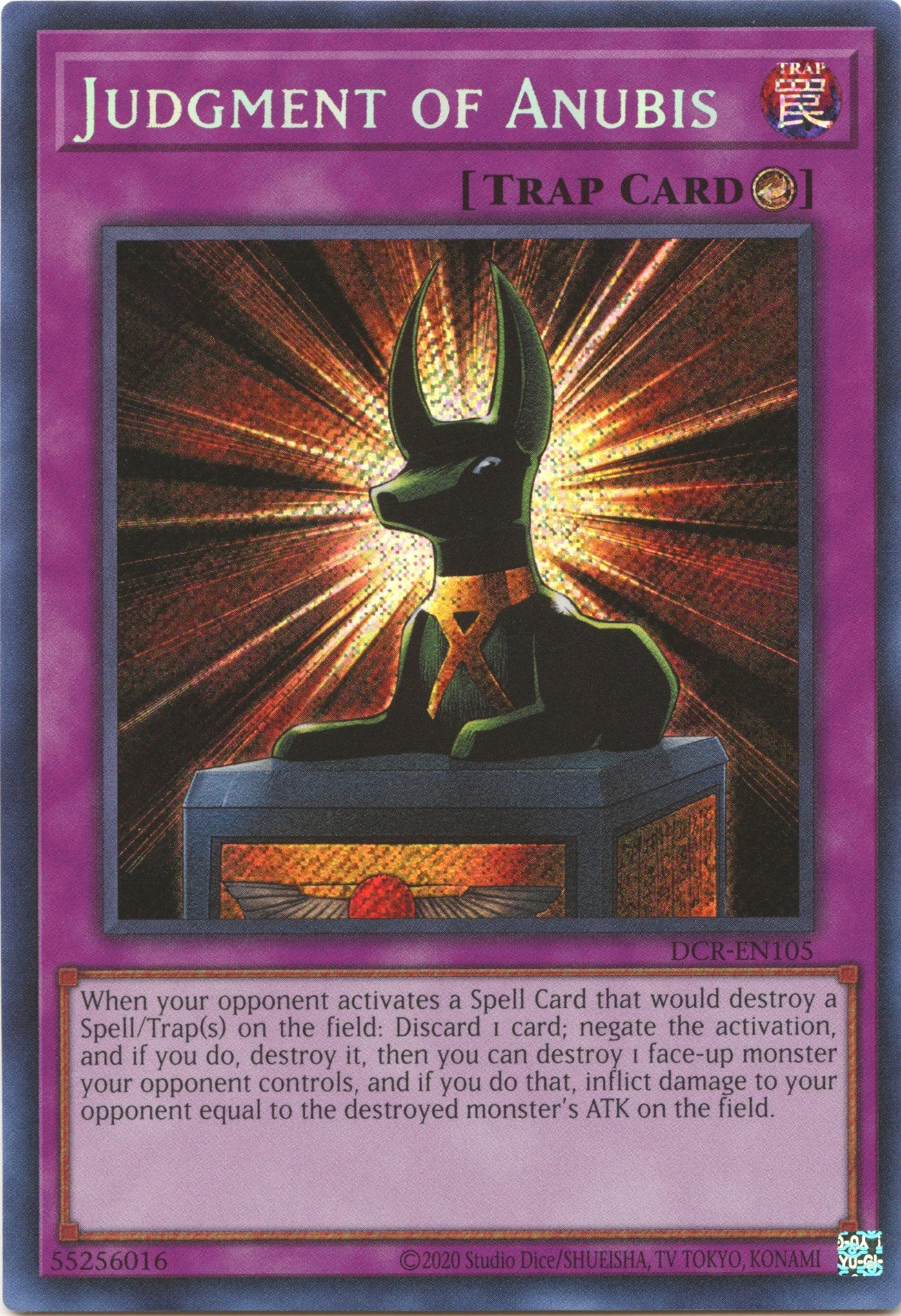 Judgment of Anubis (25th Anniversary) [DCR-EN105] Secret Rare | Exor Games Bridgewater