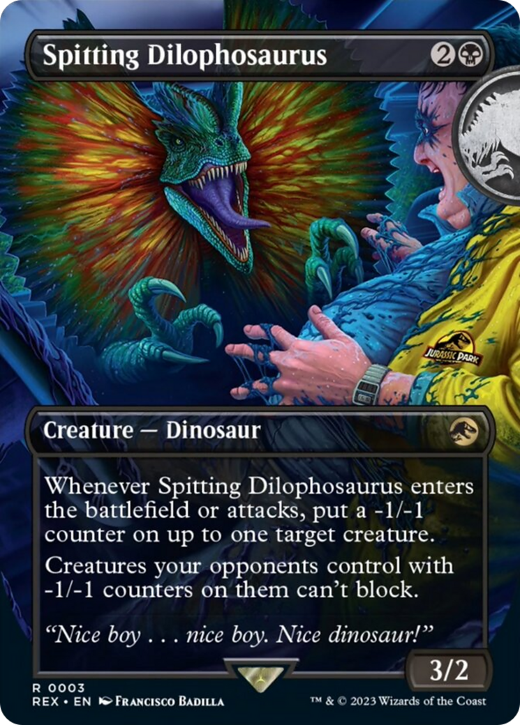 Spitting Dilophosaurus (Borderless) [Jurassic World Collection] | Exor Games Bridgewater