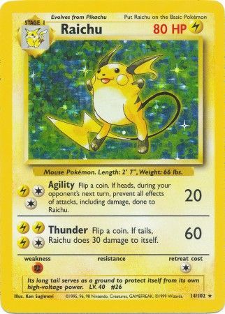 Raichu (14/102) [Base Set Unlimited] | Exor Games Bridgewater