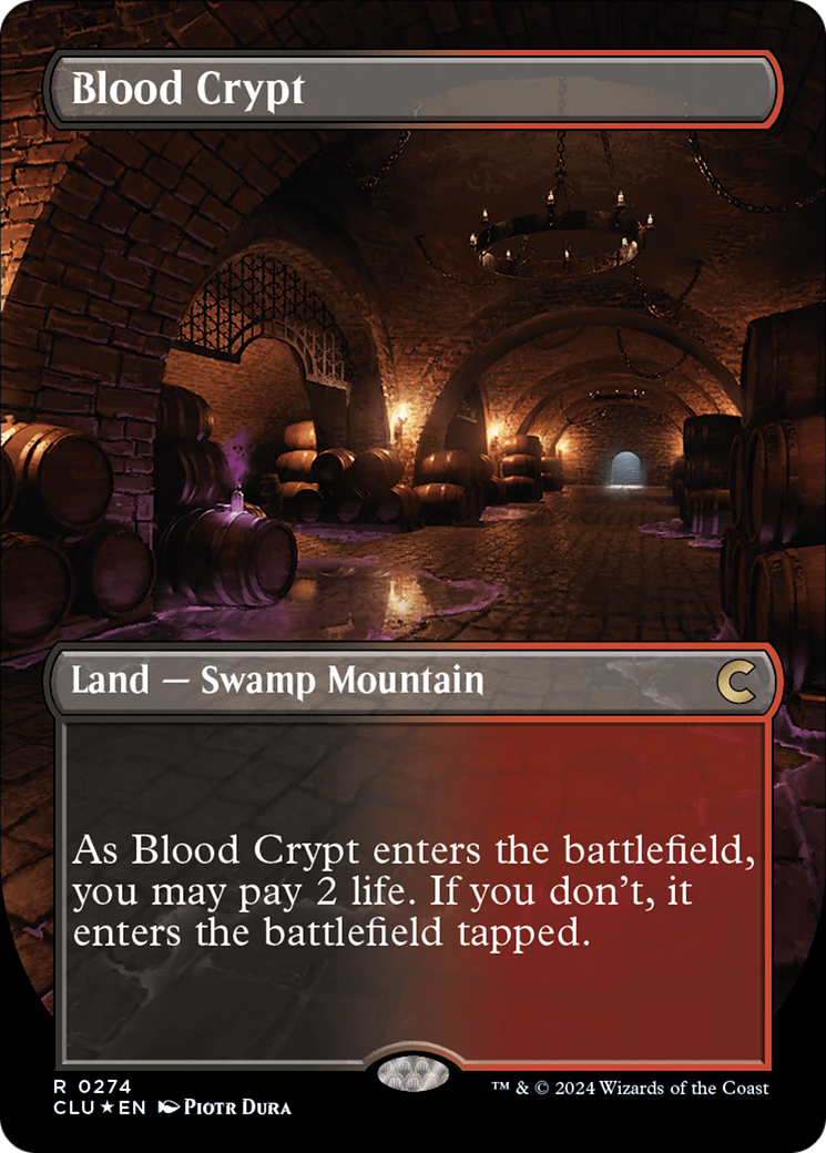 Blood Crypt (Borderless) [Ravnica: Clue Edition] | Exor Games Bridgewater