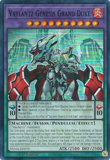 Vaylantz Genesis Grand Duke [TAMA-EN010] Super Rare | Exor Games Bridgewater