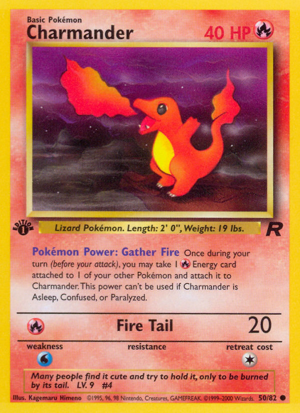 Charmander (50/82) [Team Rocket 1st Edition] | Exor Games Bridgewater