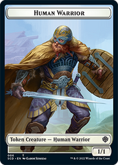 Insect // Human Warrior Double-Sided Token [Starter Commander Decks] | Exor Games Bridgewater