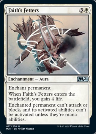 Faith's Fetters [Core Set 2021] | Exor Games Bridgewater