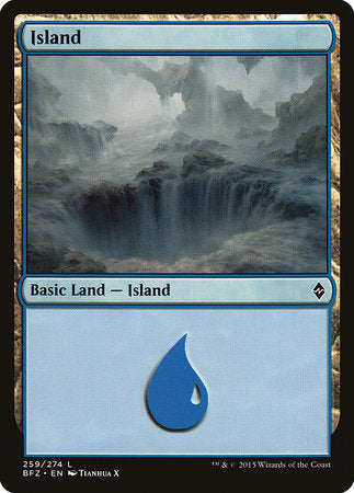 Island (259) [Battle for Zendikar] | Exor Games Bridgewater