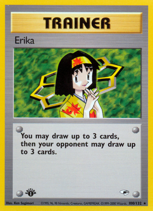 Erika (100/132) [Gym Heroes 1st Edition] | Exor Games Bridgewater