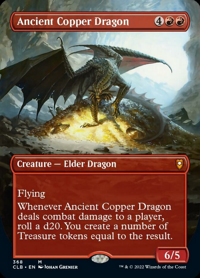 Ancient Copper Dragon (Borderless Alternate Art) [Commander Legends: Battle for Baldur's Gate] | Exor Games Bridgewater