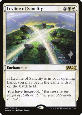 Leyline of Sanctity [Core Set 2020 Promos] | Exor Games Bridgewater