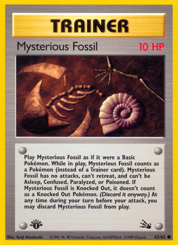 Mysterious Fossil (62/62) [Fossil 1st Edition] | Exor Games Bridgewater