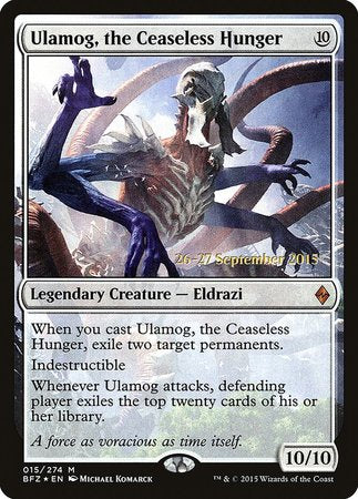 Ulamog, the Ceaseless Hunger [Battle for Zendikar Promos] | Exor Games Bridgewater