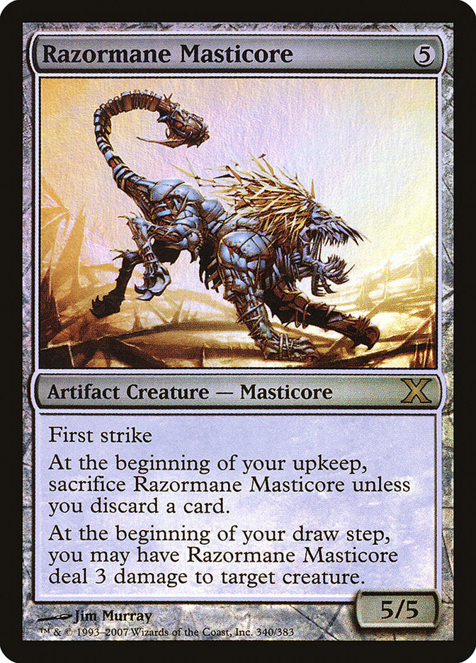 Razormane Masticore (Premium Foil) [Tenth Edition] | Exor Games Bridgewater