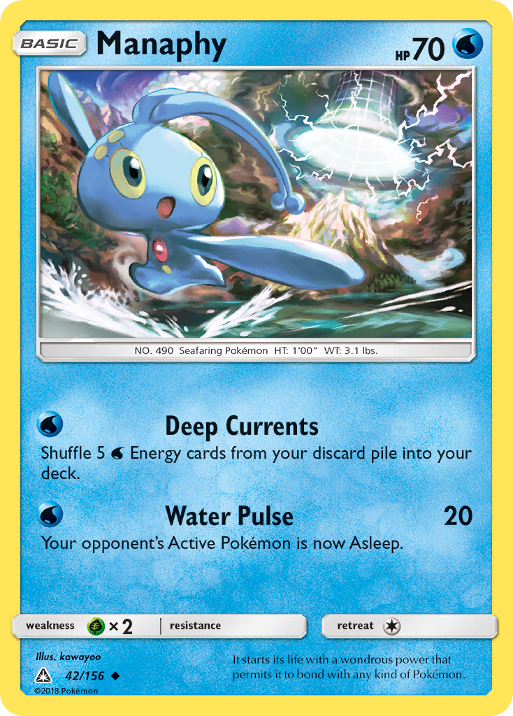 Manaphy (42/156) [Sun & Moon: Ultra Prism] | Exor Games Bridgewater