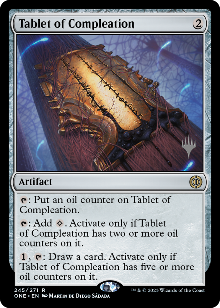 Tablet of Compleation (Promo Pack) [Phyrexia: All Will Be One Promos] | Exor Games Bridgewater