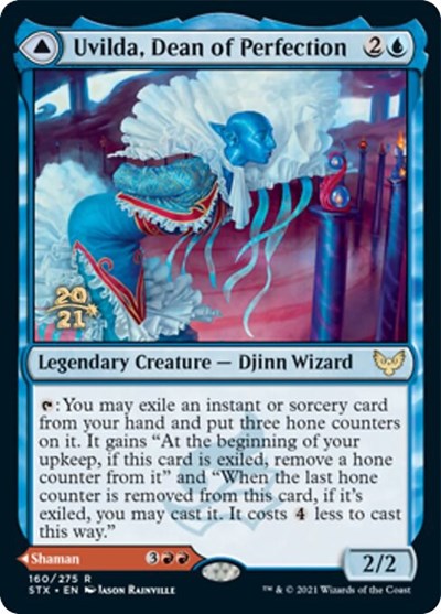 Uvilda, Dean of Perfection // Nassari, Dean of Expression [Strixhaven: School of Mages Prerelease Promos] | Exor Games Bridgewater